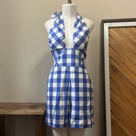 Anthro Maeve Halter Micro-Mini Romper NWT - Picture 5 of 10